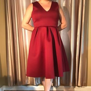 Midi Flared Scuba Dress 💃